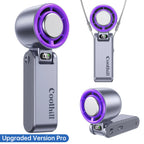 Coolhill Ice Fan Portable Handheld High Speed Fan 199 Adjustable Levels Foldable for Summer Travel Vacation Essentials& Outdoor Activities Cool Fan