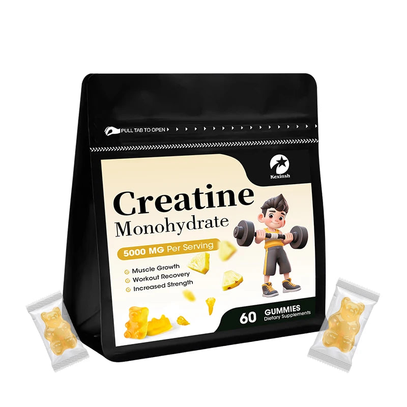 Creatine Gummies 5000mg — Energy, Strength & Muscle Recovery