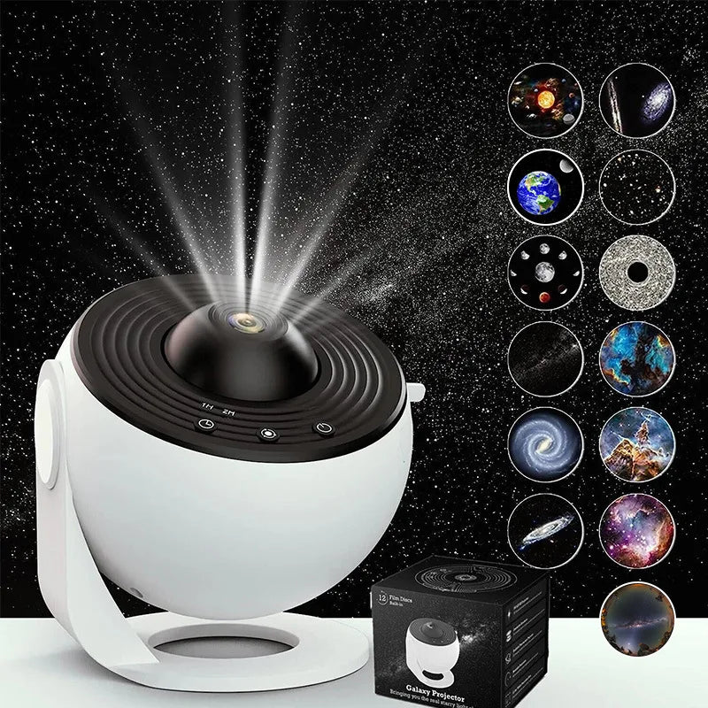 13-in-1 Star Galaxy Projector — Night Light for Bedroom & Kids
