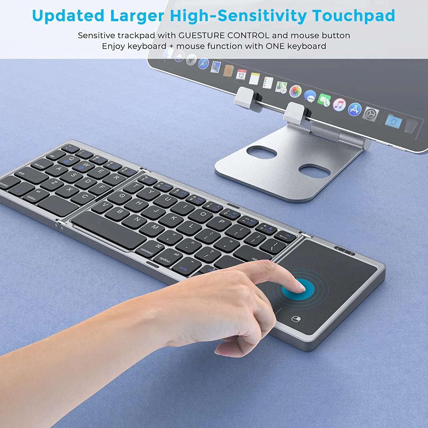 Foldable Bluetooth Keyboard — Compact Wireless Travel Keyboard