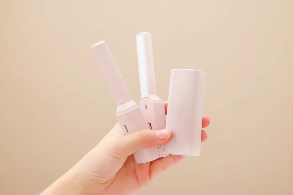 Mini Hair Straightener Clipboard Small Power Plug Curling Hair Straight Hair Girls Air Bangs Portable Hair Straightener